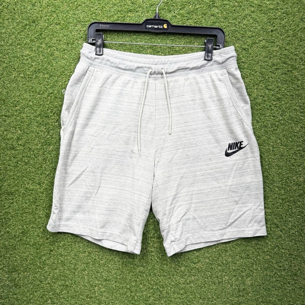 Nike Sportswear Club Fleece Shorts Mens Large Gray Heather Sweat Shorts Logo